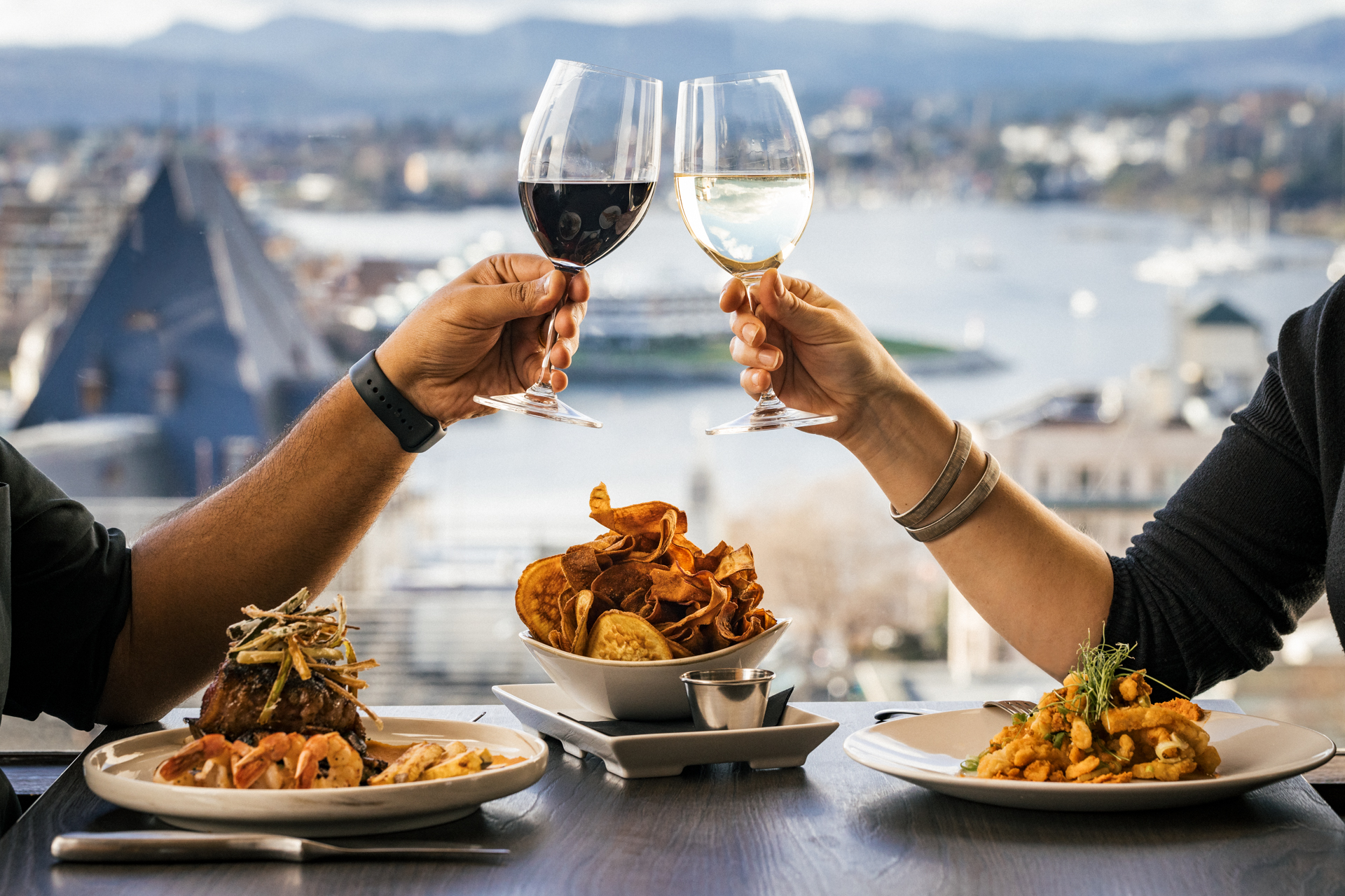 Wine and Food with Inner harbour Views at Vista 18